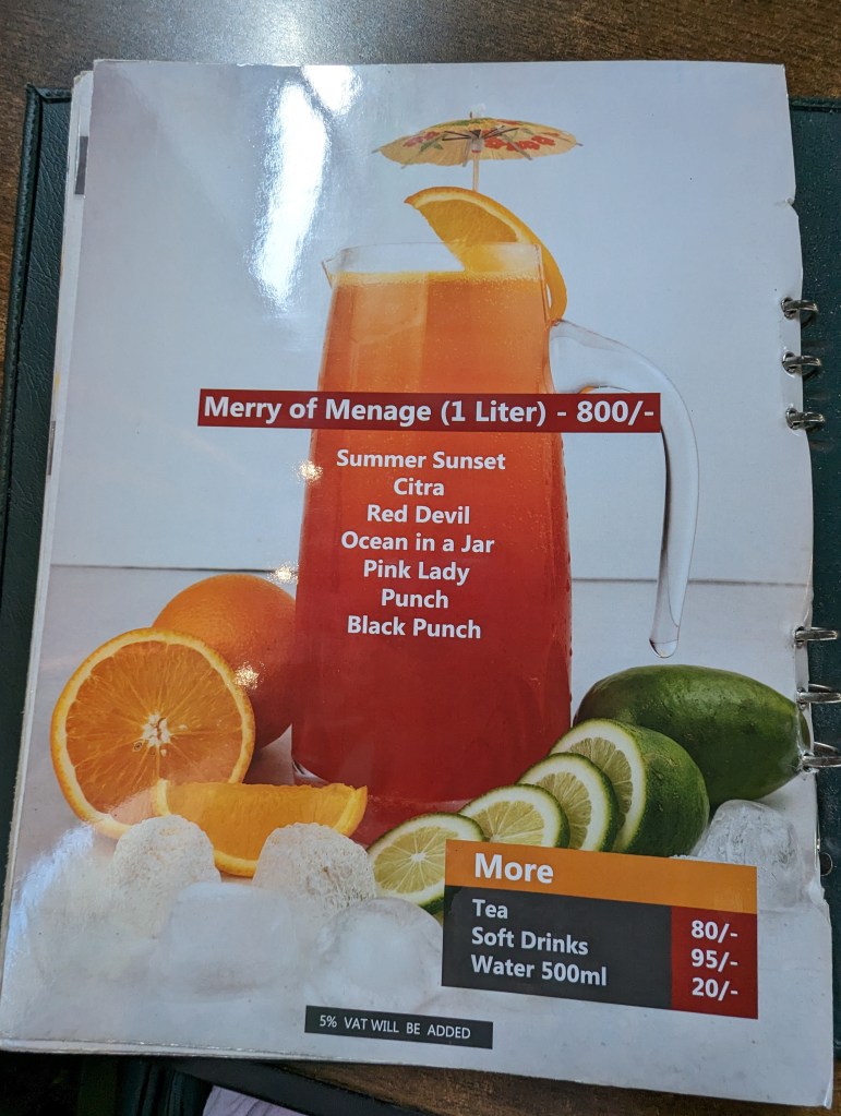 Menu of Green & Pepper Restaurant in Bashundhara