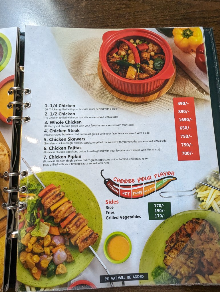Menu of Green & Pepper Restaurant in Bashundhara