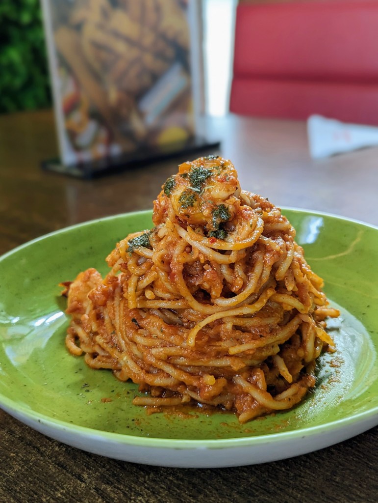 Seafood marinara pasta at Green & Pepper Restaurant in Bashundhara